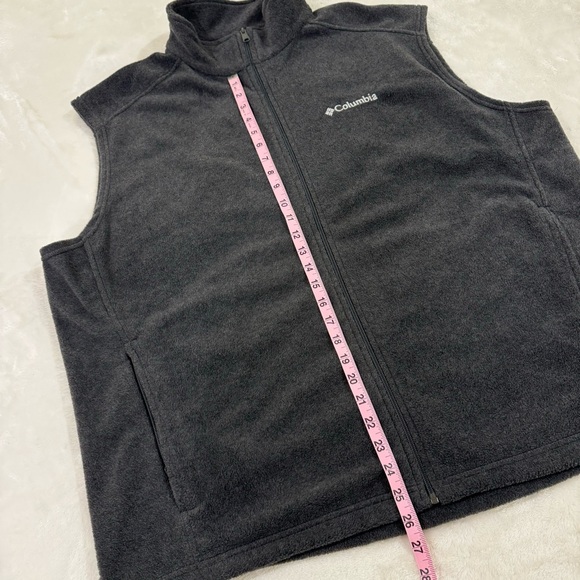 Columbia men’s grey fleece zip vest in size XXL - Picture 8 of 11